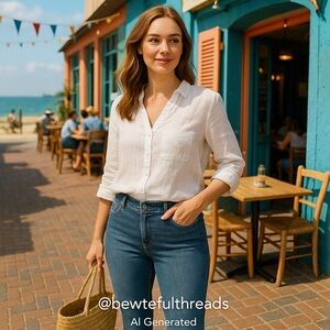 Tribal Jeans Audrey Mid-Rise Icon Fit Pull-On Skinny Jeans 16W (DK Vintage Wash)